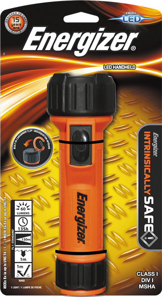 Фонарь LED 1 суперяркий 2xD (НЕ ВХОДЯТ в комплект) Energizer 60 люм E300667700