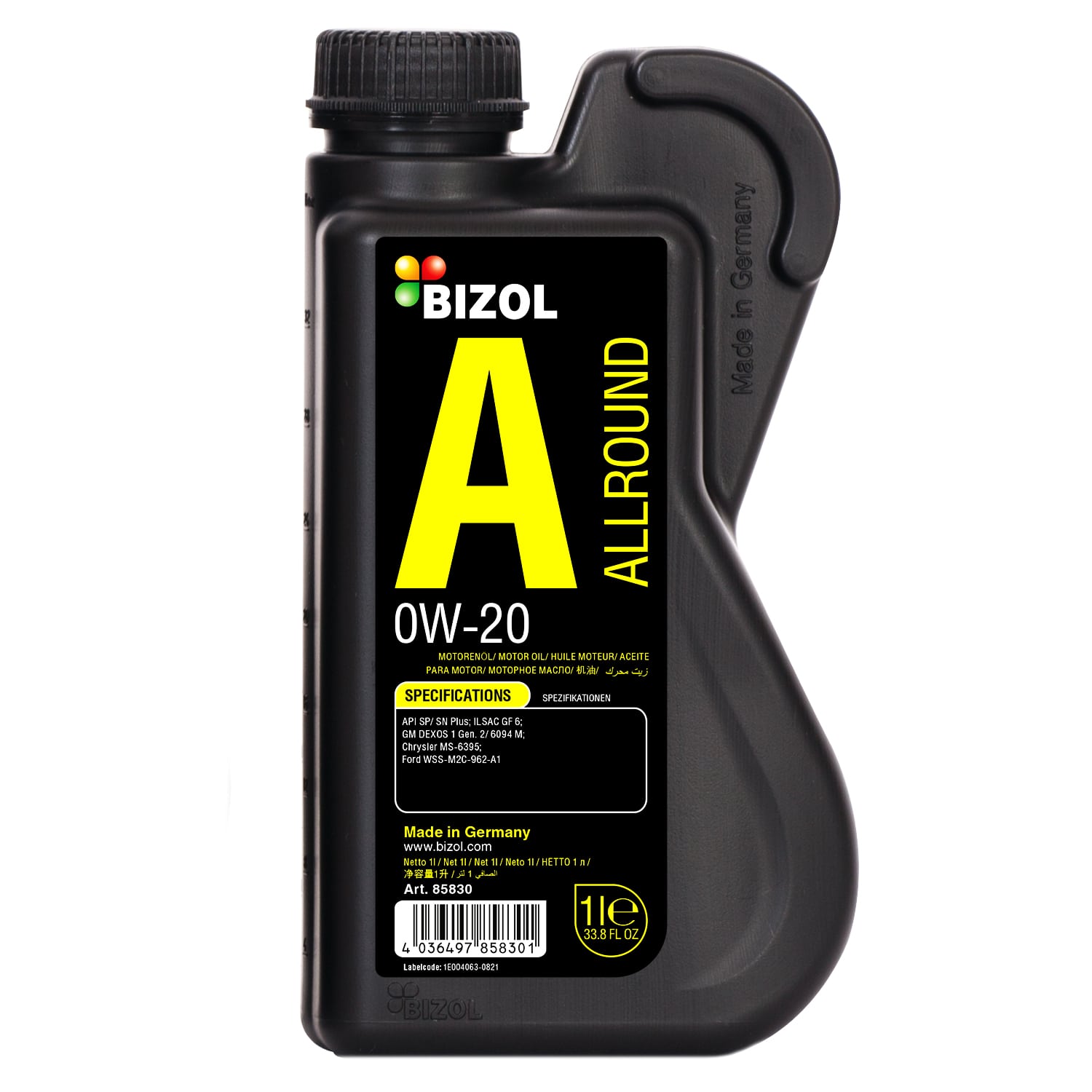 BIZOL Allround 0W20 SP GF-6A 1л синтетическое моторное масло