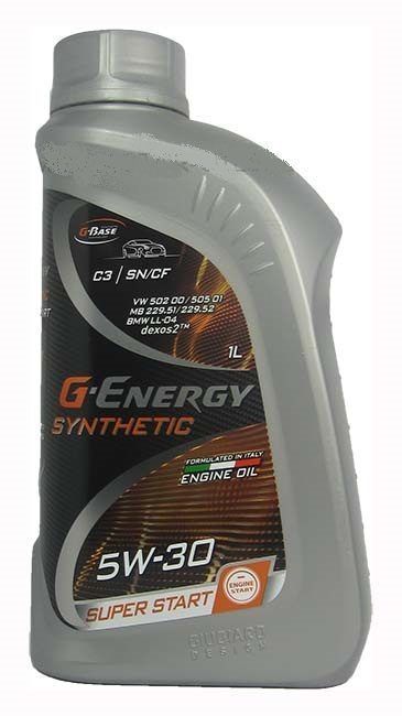 G-ENERGY SYNTHETIC SUPER START 5W30 C3 1л синтетическое моторное масло