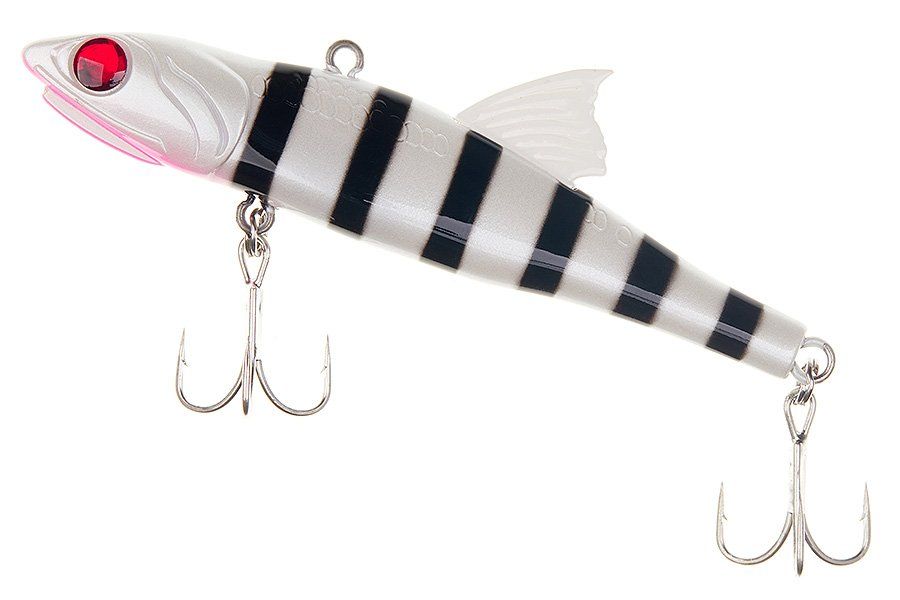 Виб LITTLE JACK Forma Adict 100mm 32g (#Zebra milk black)