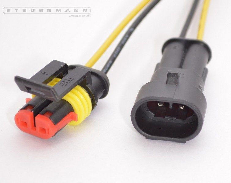 Колодка соединительная 2-х конт. 1, 5мм герметичная (мама+папа)ТМ Nord Yada 904576