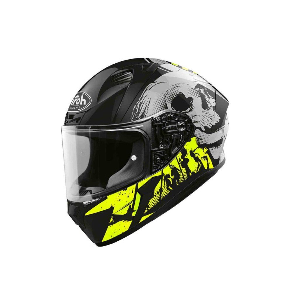 Шлем интеграл Airoh Valor Akuna черный/желтый,  L