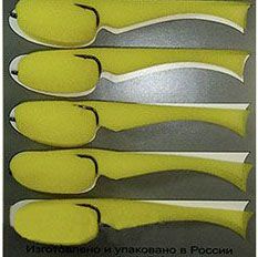 Рыбка поролоновая желтая 120мм,  Кр.№3/0 Owner,  5шт/уп