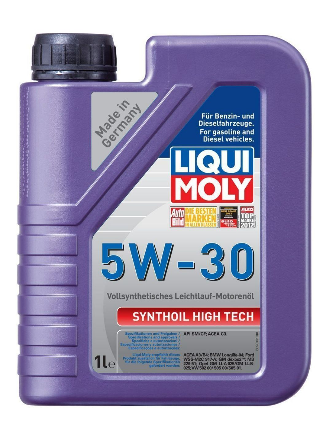 LIQUI MOLY "Synthoil High Tech" 5W30 1L синтетическое моторное масло 9075/20957