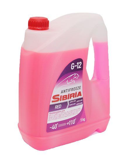 Антифриз SIBIRIA -40 G-12 5кг красный