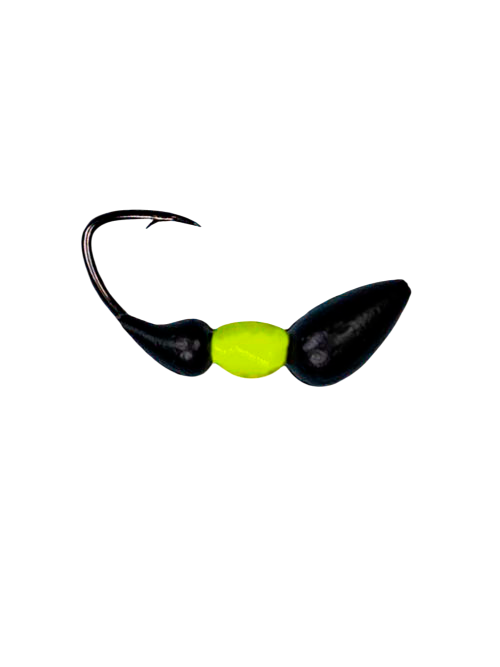 Мормышка Муравей-жнец (Messor) 1, 0/8,  чёрно-жёлтый Fluo