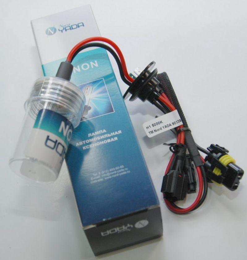 Лампа автомобильная ксеноновая YADA H1 5000К (1шт.)