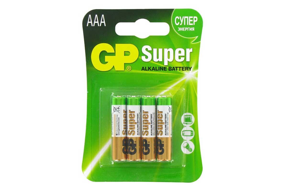Батарейка LR3 (AAA) GP Alkaline Super (4шт.) (226648)