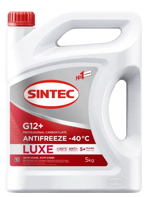 Антифриз SINTEC LUX G12+ 5кг красный