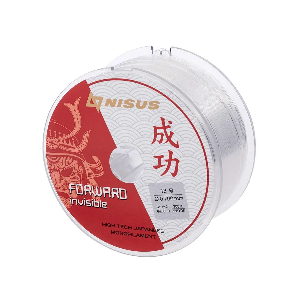 Леска FORWARD Invisible 0, 70mm/300m Nylon Transparent Nisus 