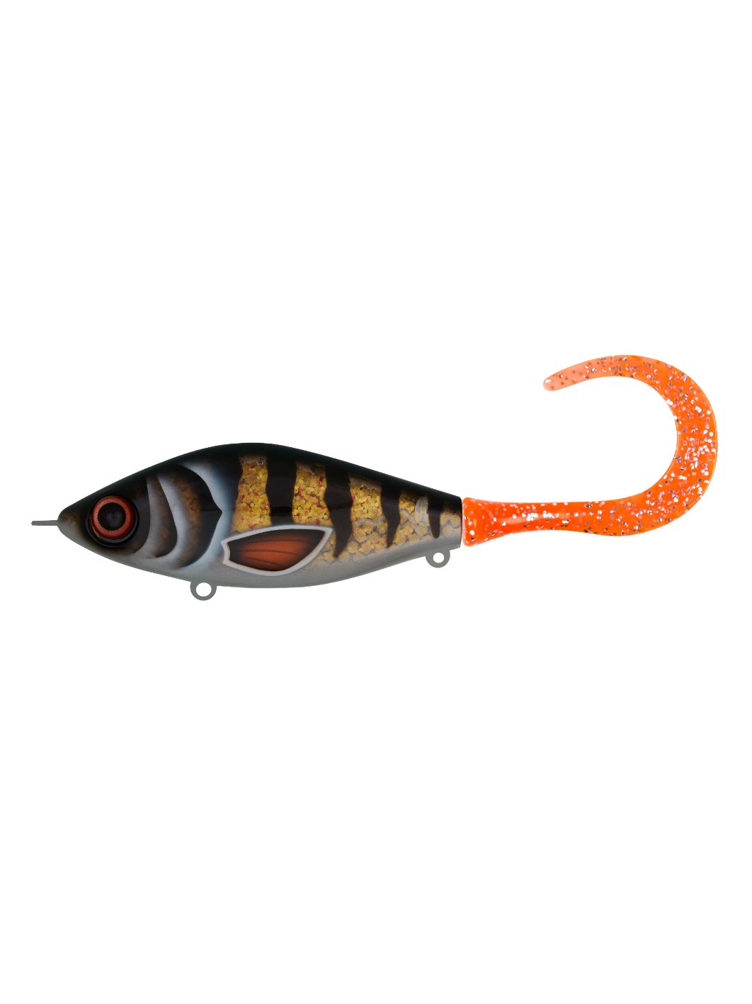 Воблер Джеркбейт Strike Pro Guppie Downsize Sinking,  90 мм,  35, 7 гр,  Загл. 0, 5м.-1, 5м.,  Тонущий,  цвет: A273G-EP Transparent Golden Perch,  (EG-208B#A273G-EP)