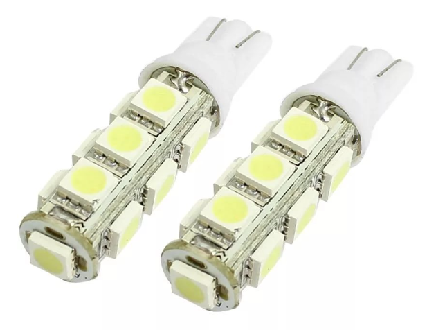 Светодиод 12V W5W (T10) белый 13SMD YADA (902588) (2шт.к-т)