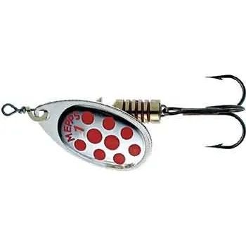Блесна вращающаяся Mepps "Aglia PTS 1 Silver/Red dots