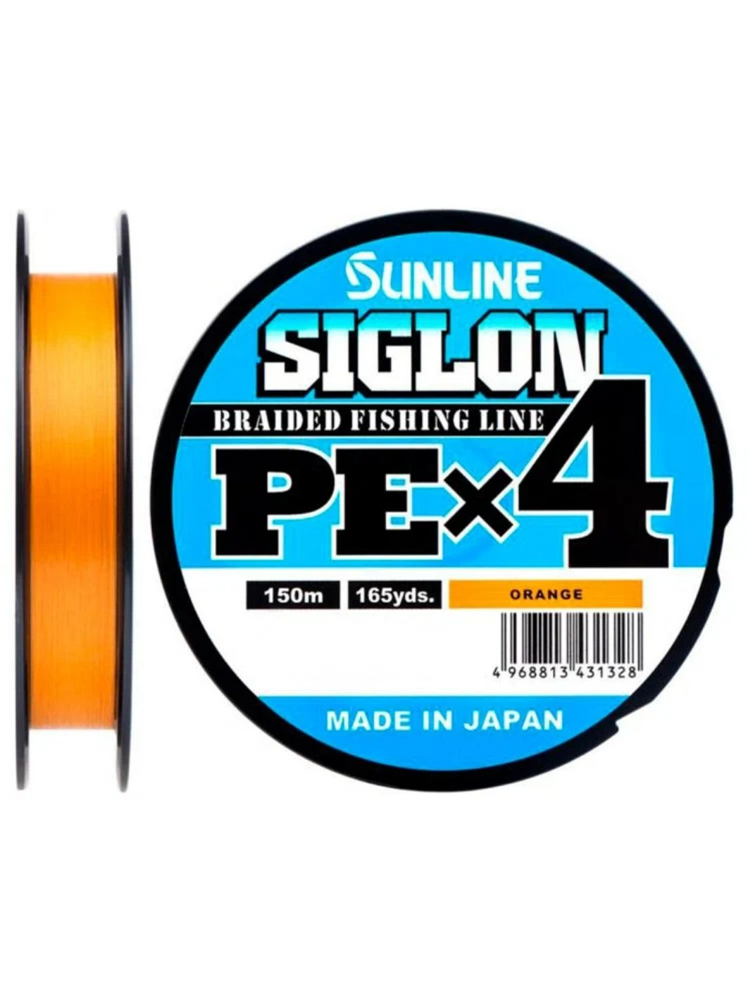 Шнур Sunline SIGLON PE×4 150M(Orange) #1.5/25LB