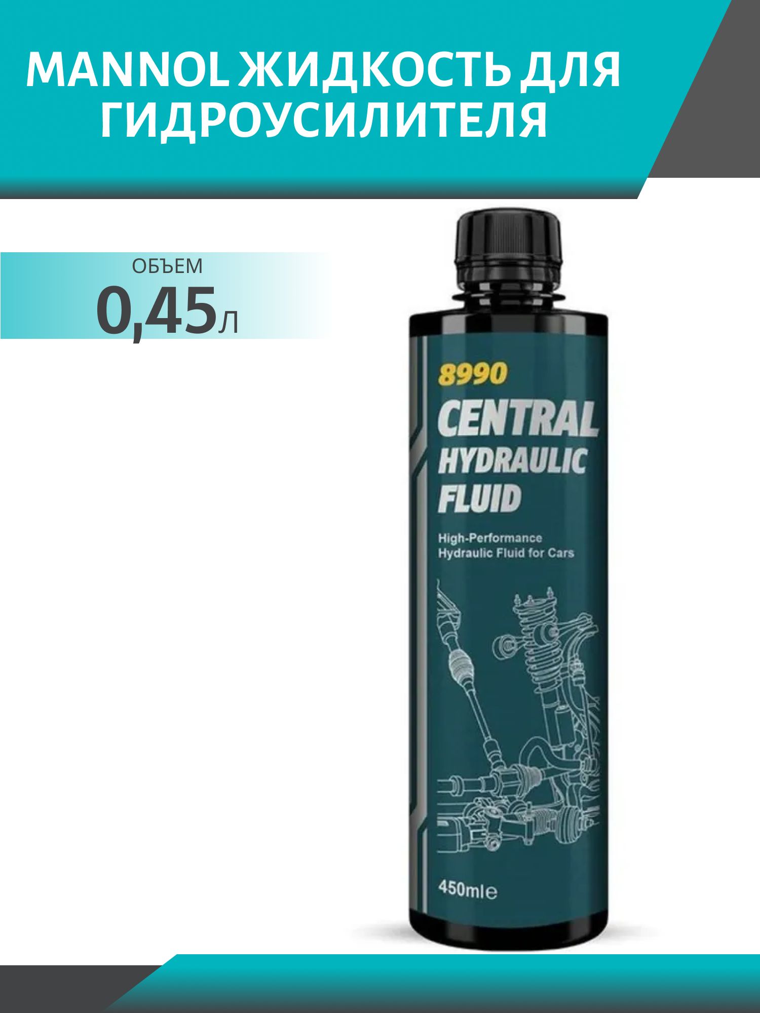 Жидкость гидравлическая MANNOL CHF 8990 0, 45л