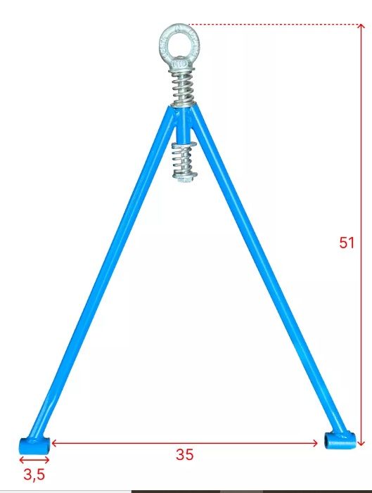 Дышло №1 с демпфером на сани волокуши ЦентрПласт