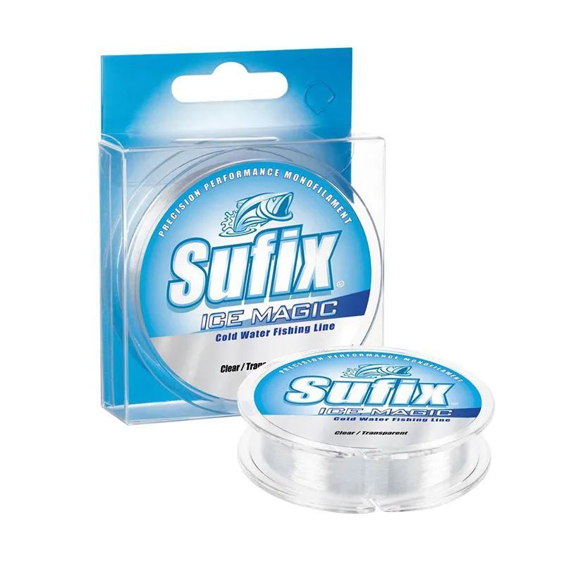 Леска зимняя Sufix Ice Magic прозрачная x12 30м 0.155мм 2, 2кг 