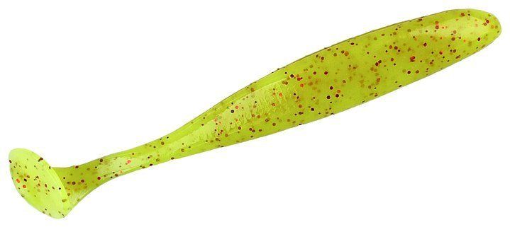 Приманка съедобная Keitech Easy Shiner 5" PAL #01 Chartreuse Red Flake
