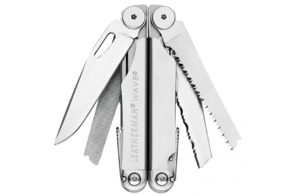 Мультитул LEATHERMAN Wave Plus Stainless 18 инстр.,  7, 4/10 см,  чехол нейлон,  box