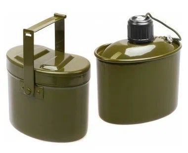 Набор посуды армейский котелок+фляжка (1000мл/900мл) (HS-NP 020031-00) Helios