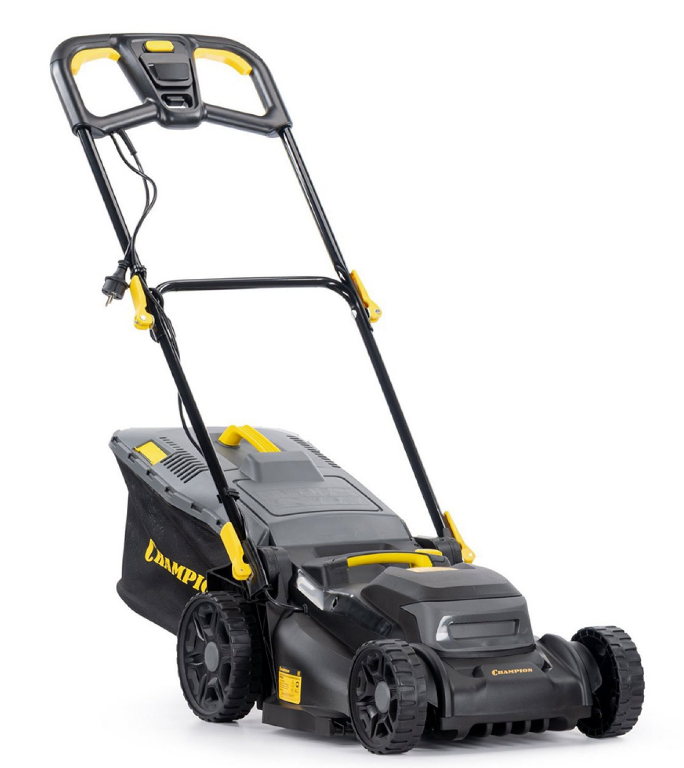 Газонокосилка электрическая CHAMPION EM4018 (1800Вт. ширина кошения 40см,  травосборник 40л,  вес 14, 7кг)
