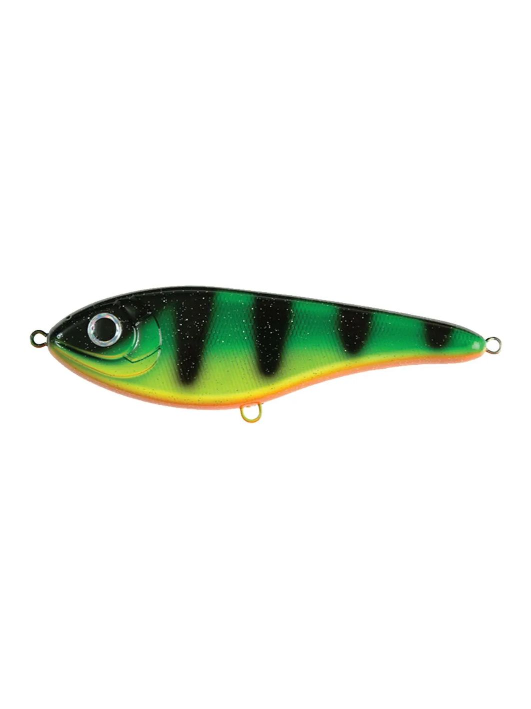 Воблер Джеркбейт Strike Pro Buster Jerk II Shallow Runner,  120 мм,  37 гр,  Загл. 0, 3м.-2, 0м.,  Медленно всплывающий,  цвет: C029F Fire Tiger,  (EG-049#C029F)