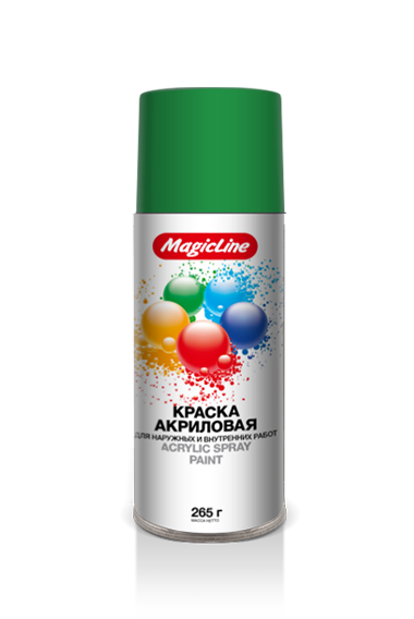 Краска MAGIC LINE RAL 6029 Зеленая трава 265гр