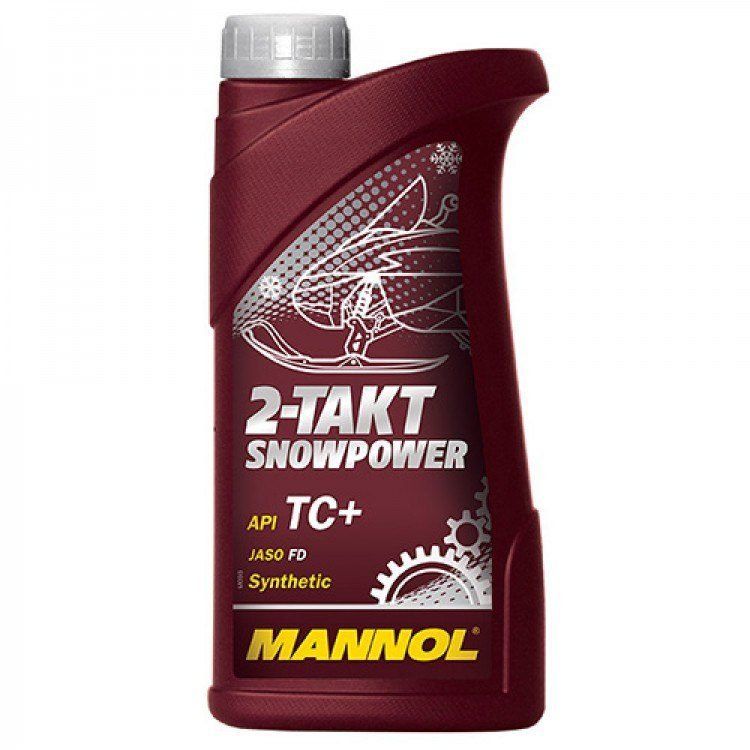 MANNOL Snowpower 2T TC+ 2-х тактное синтетическое масло для снегохода 1L 7201 /мотоотдел/