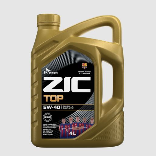 ZIC TOP 5W40 4л синтетическое моторное масло