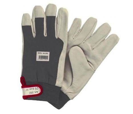 Перчатки рабочие утепленные Козья кожа белые "ЗИМА" 22644