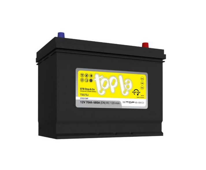 70 TOPLA EFB Stop&Go Asia Евро Аккумулятор зал/зар TSG70J