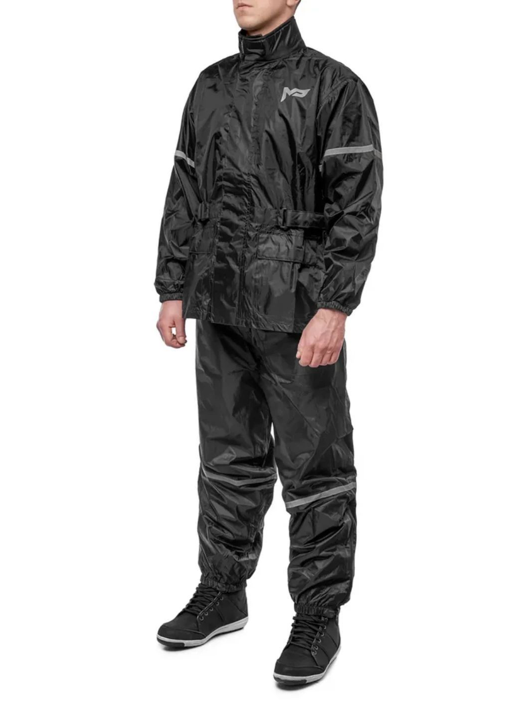 Дождевик MOTEQ WET DOG  раздельный куртка+брюки черный XS