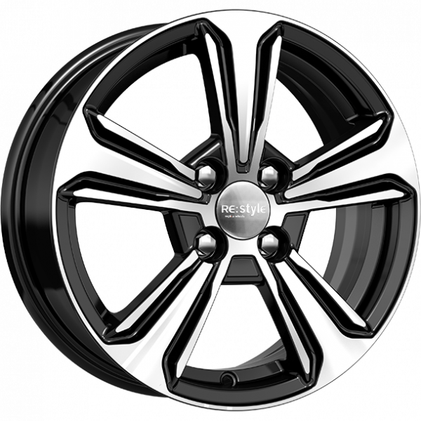 Литой диск K&K КС777 (ZV SOLARIS) 6x15/4x100 D54.1 ET48 алмаз черный комплект 4шт.