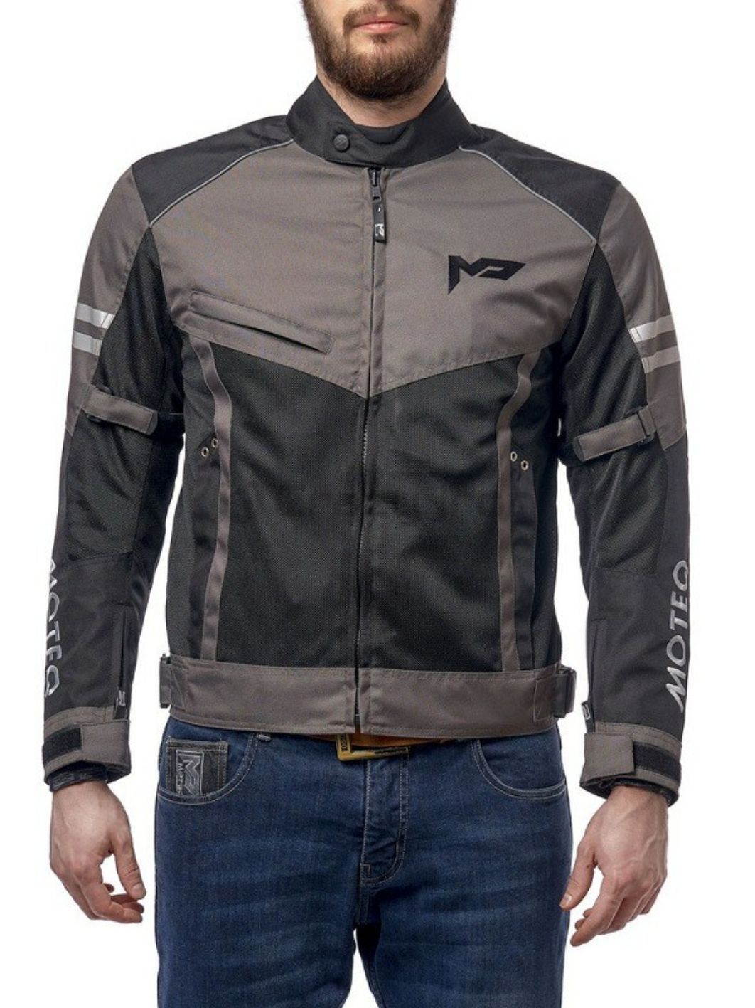 Куртка текстильная MOTEQ AIRFLOW черно-серая 3XL 