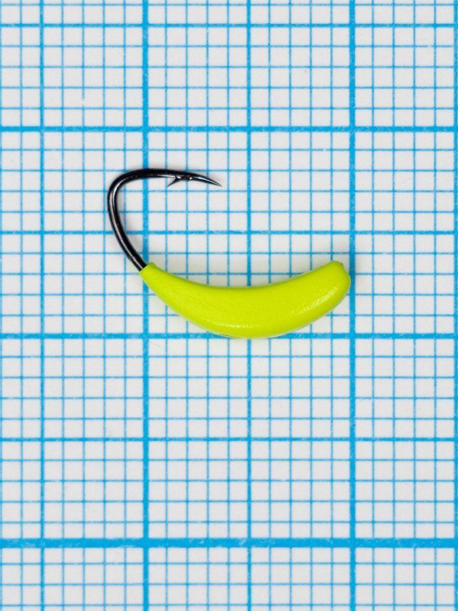 Мормышка Банан (Banana Quattro) 0, 45/6,  жёлтый Fluo +