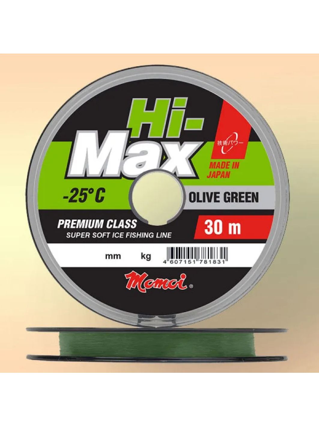 Леска зимняя Hi-Max Olive Green 0, 22 мм, 5, 0 кг, 30 м (шт.)