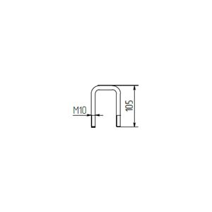 Стремянка для прицепа МЗСА 81771Е.001-07, 05, 075-10 (M10 x 100 x 62)