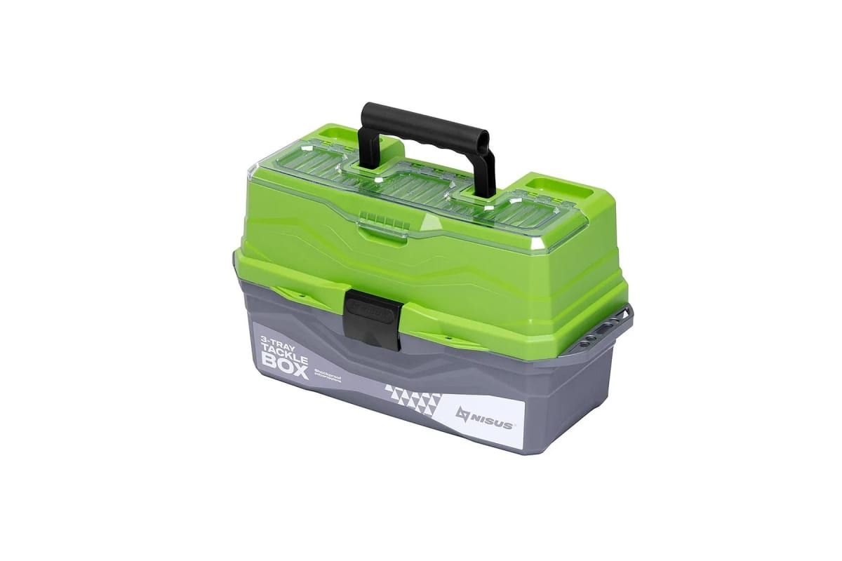 Ящик для снастей Tackle Box трехполочный NISUS зеленый