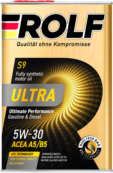 ROLF Ultra 5W30 A5/B5 SР 1л синтетическое моторное масло