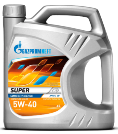 ГАЗПРОМНЕФТЬ 5w40 Супер SG/CD 4л синтетическое моторное масло