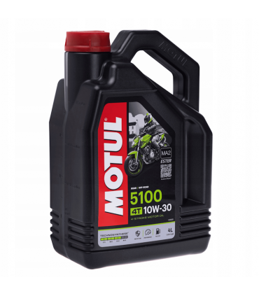 MOTUL 5100 10W30 4T 4L полусинтетическое моторное масло для мотоциклов 113177/Мотоотдел/