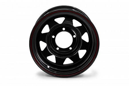 Диск колес. Р15 8.0/5*139.7 redBTR УАЗ d110 ET0 чёрный(стальной штампованный) 
