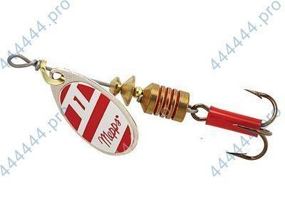 Блесна вращающаяся Mepps "Aglia White/Red 1