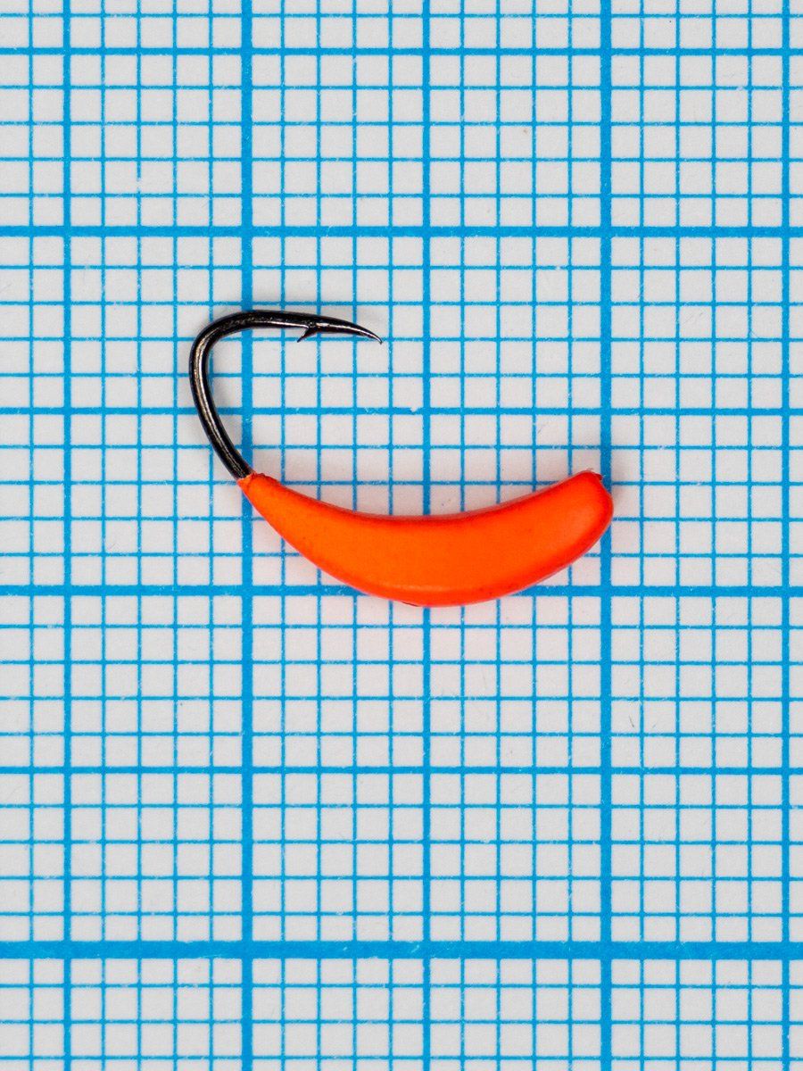 Мормышка Банан (Banana Quattro) 0, 45/6,  красный Fluo +