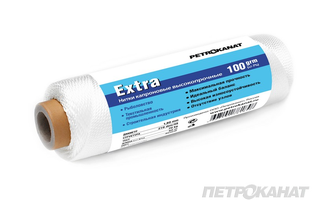 Нить капроновая Extra 100г 210 den/72 (2, 20мм) черная
