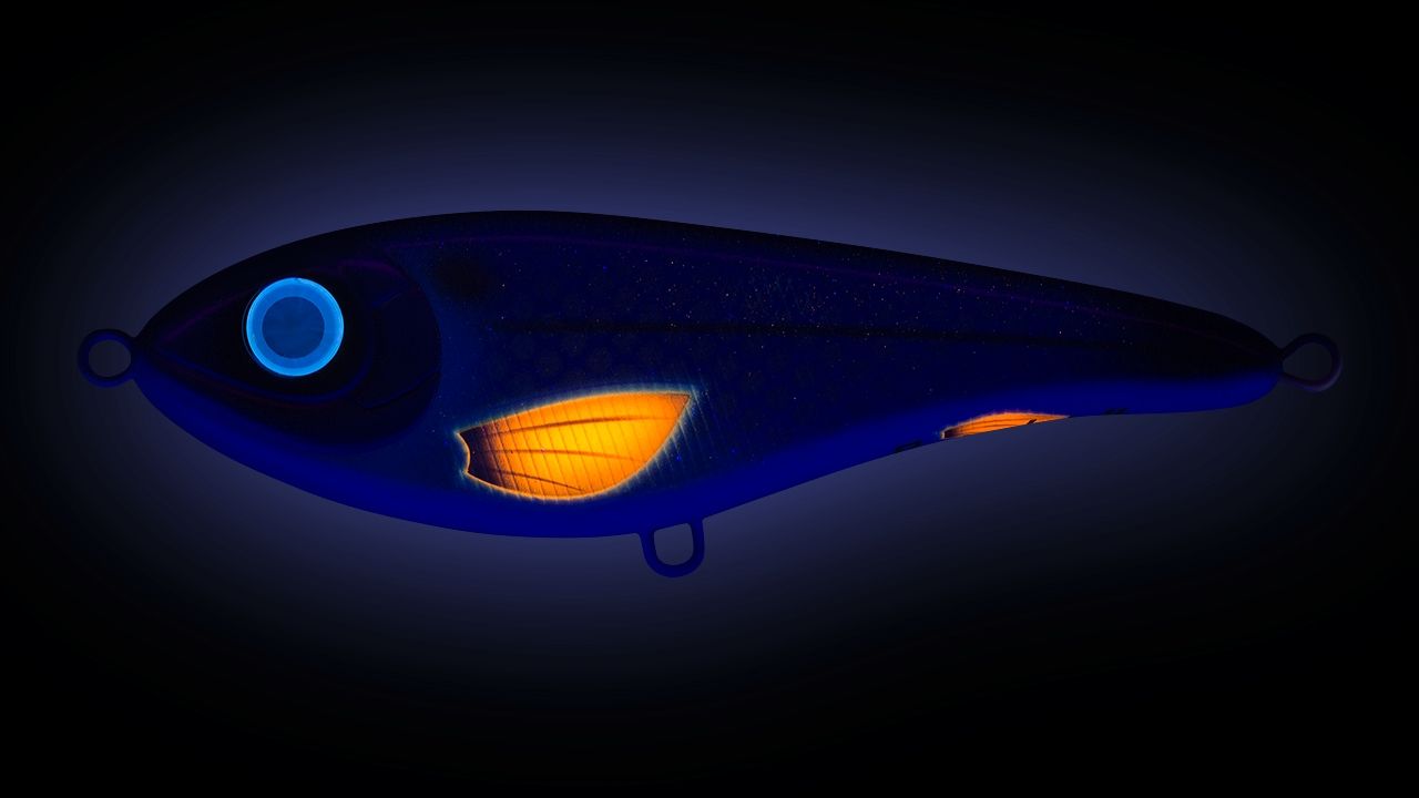 Воблер Джеркбейт Strike Pro Buster Jerk Sinking,  150 мм,  75 гр,  Загл. 0, 5м.-4, 0м.,  Тонущий,  цвет: C685F Cisco,  WOLF COLOR,  (EG-048#C685F)