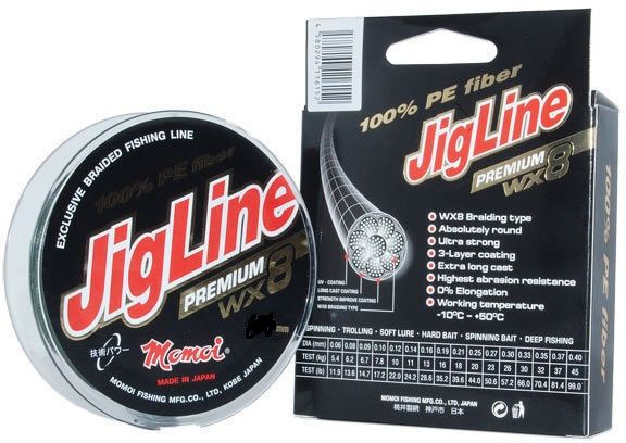 Шнур JigLine Premium WX8 0, 30 мм, 26 кг, 150 м,  хаки