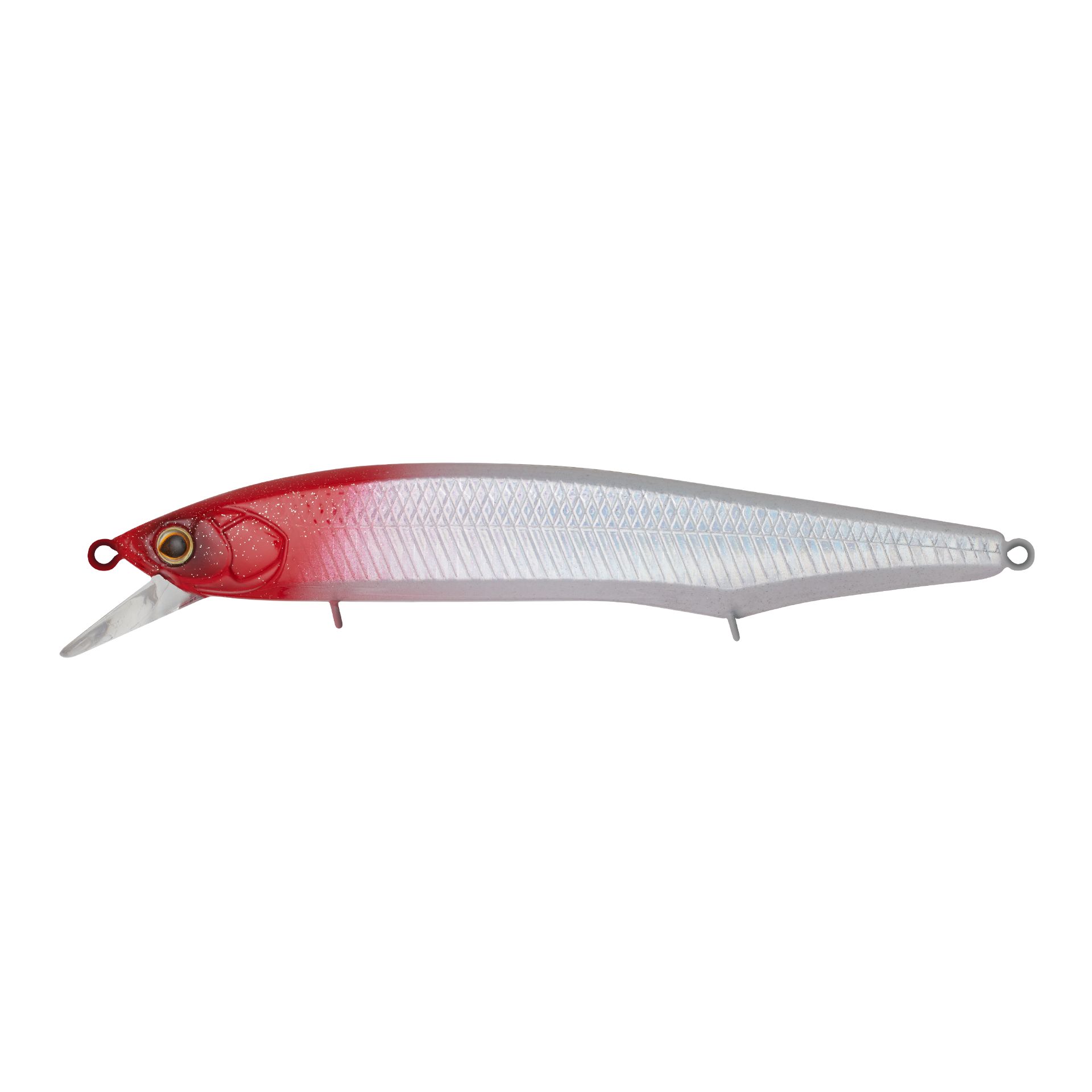 Воблер Минноу Strike Pro Intriger 120SP,  124 мм,  20, 4 гр,  Загл. 0, 5м.-1, 5м.,  Нейтральный,  цвет: 022PPP-713 Redhead Silver,  (EG-194B-SP#022PPP-713)