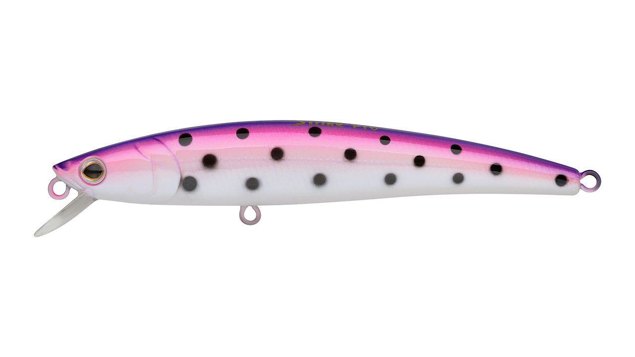 Воблер Минноу Strike Pro Arc Minnow 105SP,  105 мм,  11, 5 гр,  Загл. 0, 6м.-1, 2м.,  Нейтральный,  цвет: C457F Purple Milk UV,  (JL-092-SP#C457F)