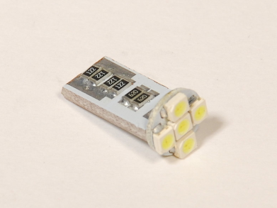 Светодиод 12V W5W (T10) белый 5SMD YADA (902653) (1шт.) 